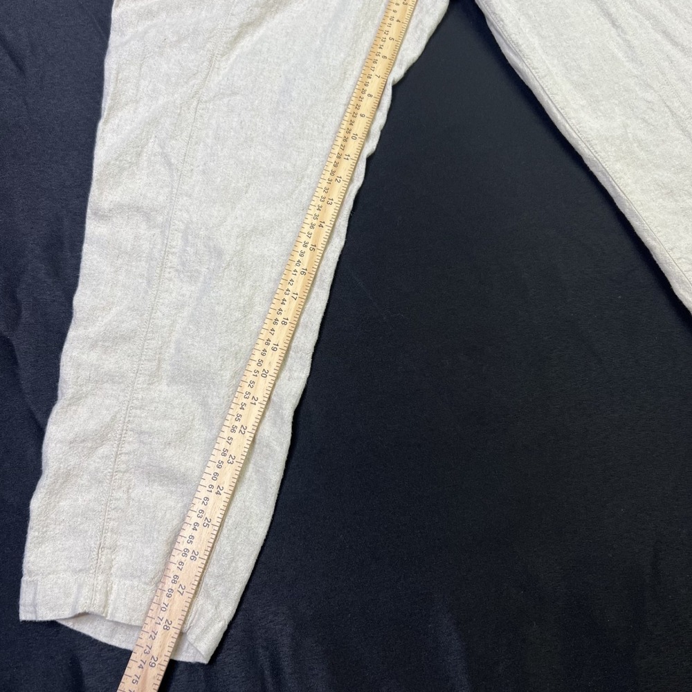 NWT Old Navy Womens Linen Boho Coastal Gauze Pocket High Rise Pant Beige XL Tall - Picture 6 of 9